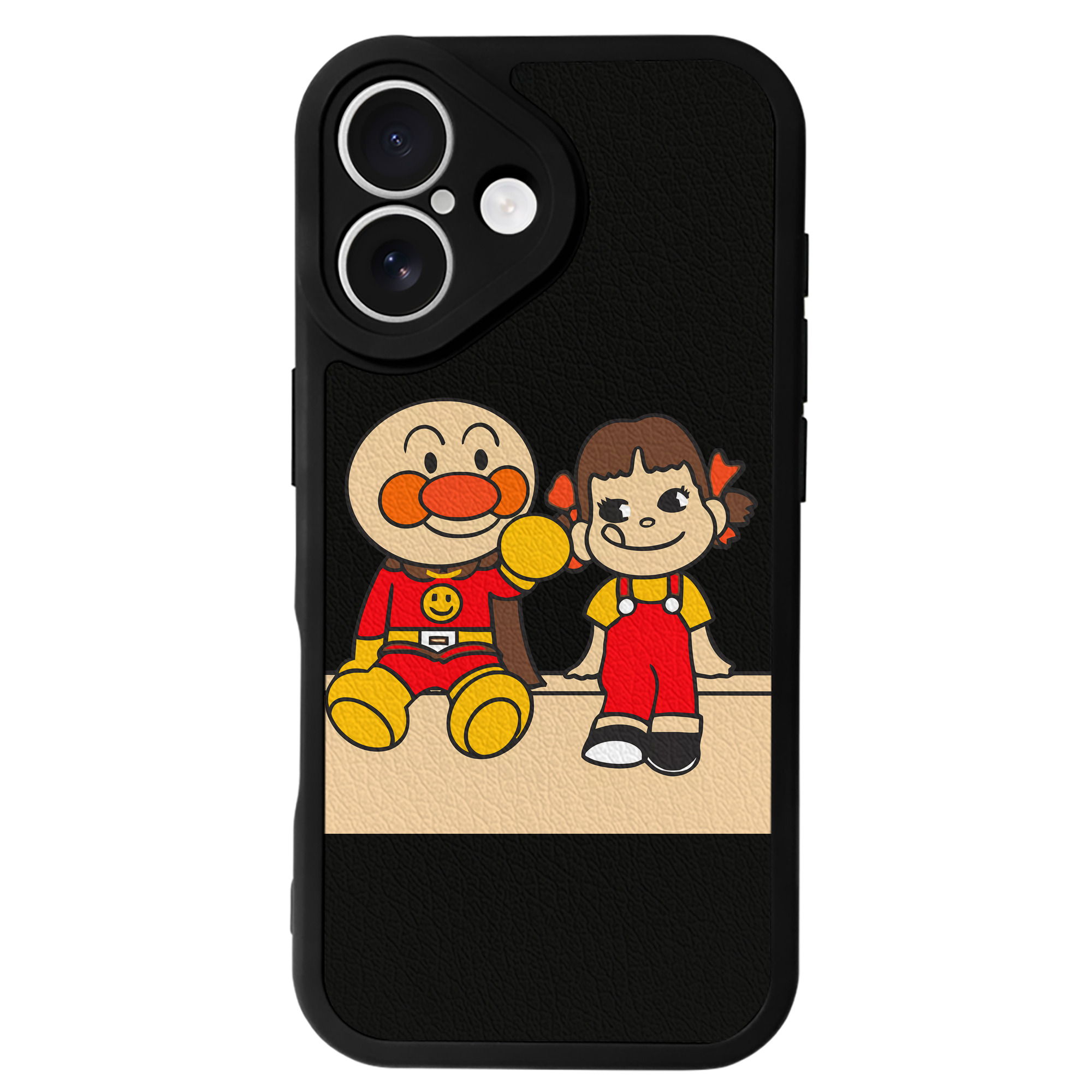 （画像用） アンパンマン Anpanman 【iPhone 16シリーズ対応】シリコンスマホケース（レザー調） 材質：シリコン